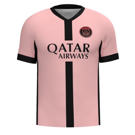 Футболка PSG (ПСЖ) 2024-2025 игровая/повседневная 15229209 цвет: розовый