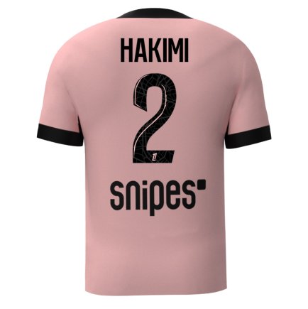 Футболка ПСЖ Хакими 2 (PSG Hakimi 2) 2024-2025 игровая/повседневная 15229409 цвет: розовый
