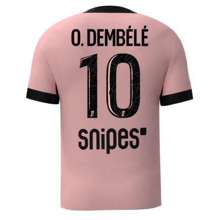 Футболка ПСЖ Дембеле 10 (PSG Dembele 10) 2024-2025 игровая/повседневная 15229609 цвет: розовый