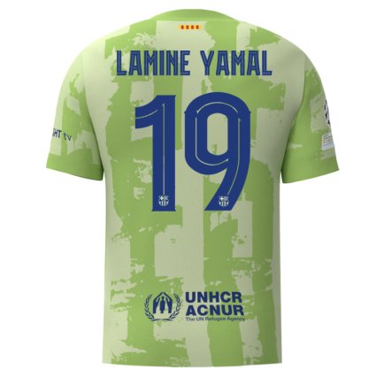 Футболка Барселона Ямал 19 (Barcelona Yamal 19) 2024-2025 игровая/повседневная 15231907 цвет: зеленый
