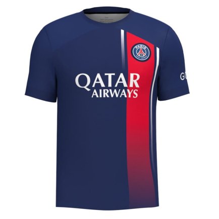 Футболка ПСЖ Мбаппе 7 (PSG Mbappe 7) 2023-2024 игровая/повседневная 11224912 цвет: темно-синий