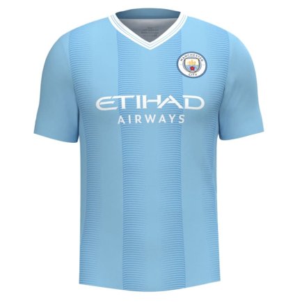 Футболка Manchester City (Манчестер Сити, Ман Сити) 2023-2024 игровая/повседневная 11225611 цвет: голубой