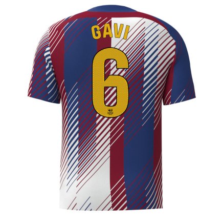 Футбольная форма Барселона Гави 6 (Barcelona Gavi 6) 2023-2024 игровая/повседневная 12223012 цвет: темно-синий
