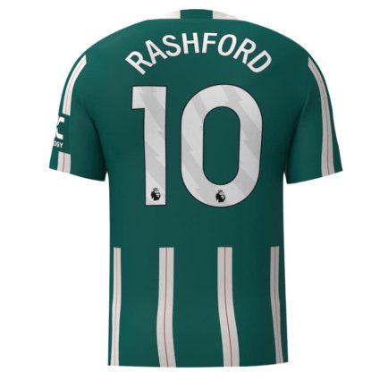 Футболка Манчестер Юнайтед Рашфорд 10 (Manchester United Rashford 10) 2023-2024 игровая/повседневная 13221607 цвет: зеленый