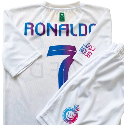 Футбольна форма Аль-Наср Роналдо (Al Nassr Ronaldo) 2023-2024 ігрова/повсякденна 14224010 колiр: білий