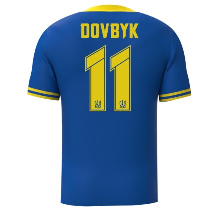 Футбольная форма Украина Довбик 11 (Dovbyk 11 Ukraine) 2023-2024 игровая/повседневная 14224804 цвет: синий