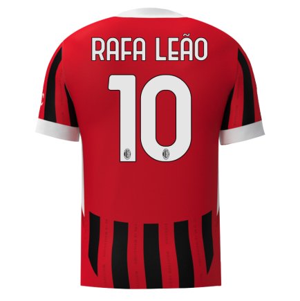 Футболка Мілан Рафаель Леао 10 (Milan Rafael Leao 10) 2024-2025 ігрова/повсякденна 15233702 колiр: червоний
