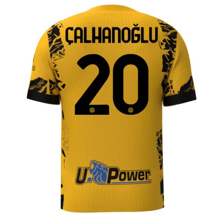 Футболка Интер Милан Чалханоглу 20 (Inter Milan Calhanoglu 20) 2024-2025 игровая/повседневная 15234703 цвет: желтый