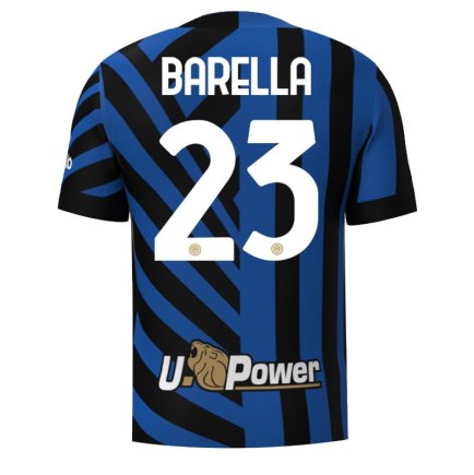 Футболка Интер Милан Барелла 23 (Inter Milan Barella 23) 2024-2025 игровая/повседневная 15235504 цвет: синий