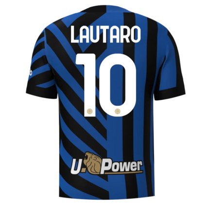 Футболка Интер Милан Лаутаро 10 (Inter Milan Lautaro 10) 2024-2025 игровая/повседневная 15235704 цвет: синий