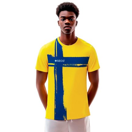 Футболка игровая SECO Lord 22226051 цвет: желто-синий