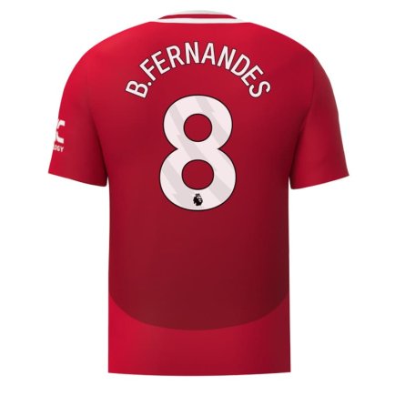 Футбольная форма Манчестер Юнайтед Фернандес 8 (Manchester United Fernandes 8) 2024-2025 игровая/повседневная 15240702 цвет: красный