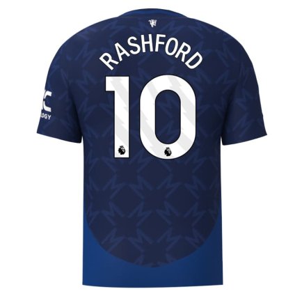 Футболка Манчестер Юнайтед Рашфорд 10 (Manchester United Rashford 10) 2024-2025 игровая/повседневная 15241012 цвет: темно-синий