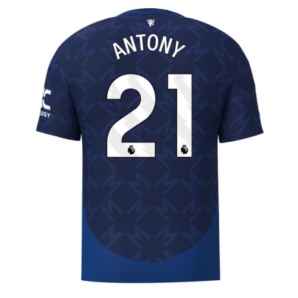 Футбольная форма Манчестер Юнайтед Антони 21 (Manchester United Antony 21) 2024-2025 игровая/повседневная 15241312 цвет: темно-синий