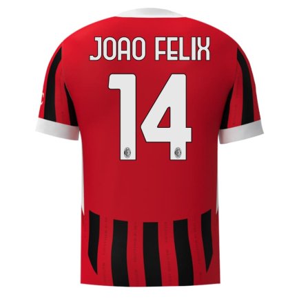 Футболка Милан Жоау Феликс 14 (Milan Joao Félix 14) 2024-2025 игровая/повседневная 15241602 цвет: красный