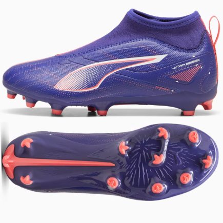 Бутсы Puma Ultra 5 Match+LL Jr FG/MG 107694-01 детские