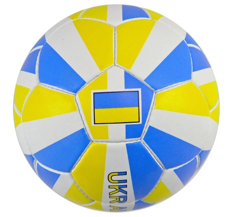 М'яч футбольний UKRAINE жовто-синьо-білий розмір 5
