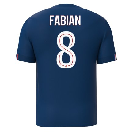 Новая Футболка ПСЖ Фабиан 8 (PSG Fabian 8) 2025-2026 игровая/повседневная 15243312 цвет: темно-синий