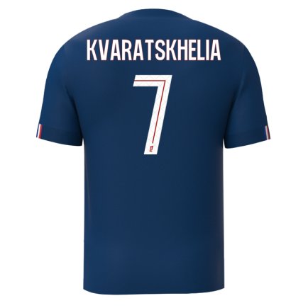 Новая Футбольная форма ПСЖ Кварацхелия 7 (PSG Kvaratskhelia 7) 2025-2026 игровая/повседневная 15243412 цвет: темно-синий