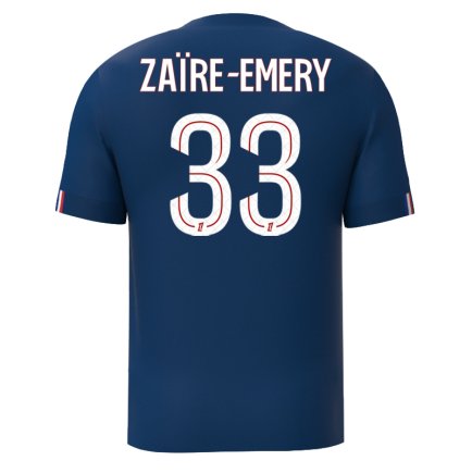 Новая Футбольная форма ПСЖ Заир-Эмери 33 (PSG Zaïre-Emery 33) 2025-2026 игровая/повседневная 15243012 цвет: темно-синий