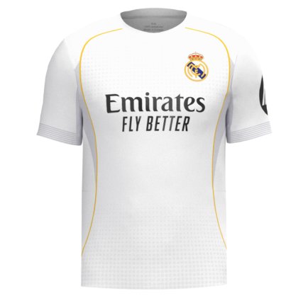 Новая Футболка Реал Мадрид Мбаппе 10 (Real Madrid Mbappe 10) 2025-2026 игровая/повседневная 15243910 цвет: белый