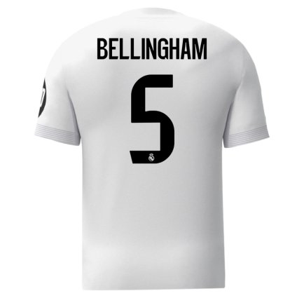Новая Футбольная форма Реал Мадрид Беллингем 5 (Real Madrid Bellingham 5) 2025-2026 игровая/повседневная 15245010 цвет: белый
