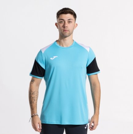 Футболка ігрова Joma DANUBIO 104209.011 колір: блакитний/білий