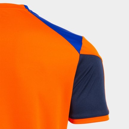 Футболка ігрова Joma DANUBIO 104209.883 колір: помаранчевий/синій