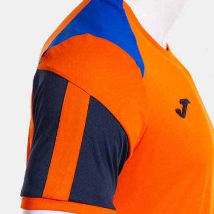 Футболка ігрова Joma DANUBIO 104209.883 колір: помаранчевий/синій
