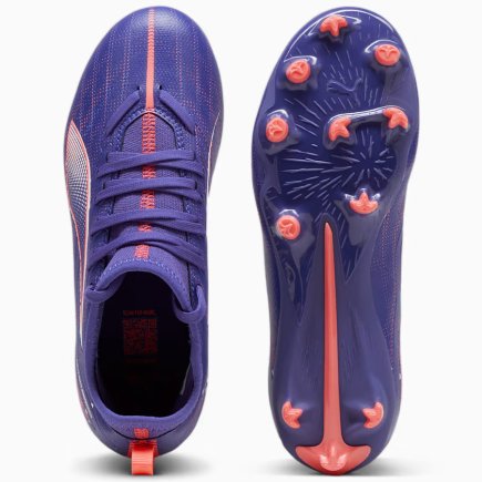 Бутсы Puma Ultra Match FG/AG Jr 108096-01 детские