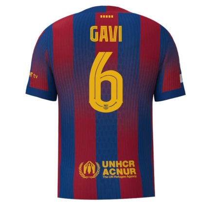 Новая Футболка Барселона Гави 6 (Barcelona Gavi 6) 2025-2026 игровая/повседневная 15245912 цвет: темно-синий