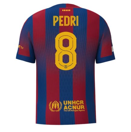 Новая Футболка Барселона Педри 8 (Barcelona Pedri 8) 2025-2026 игровая/повседневная 15246112 цвет: темно-синий