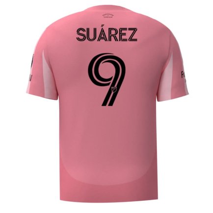 Новая Футболка Интер Майами Суарес 9 (Inter Miami Suarez 9) 2025-2026 игровая/повседневная 15247409 цвет: розовый