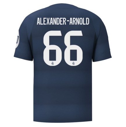 Новая Футболка Реал Мадрид Александер-Арнольд 66 (Real Madrid  Alexander-Arnold 66) 2025-2026 игровая/повседневная 15248604 цвет: синий