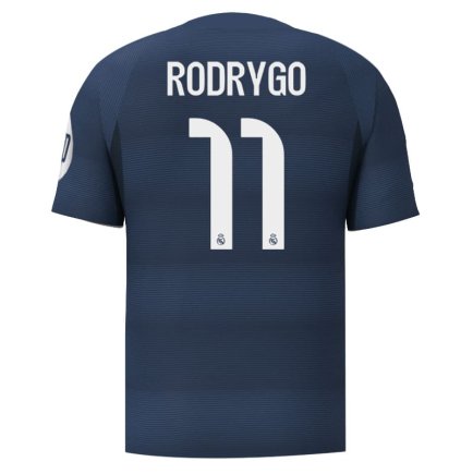Новая Футболка Реал Мадрид Родриго 11 (Real Madrid Rodrygo 11) 2025-2026 игровая/повседневная 15248704 цвет: синий