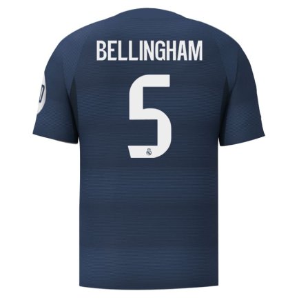 Новая Футболка Реал Мадрид Беллингем 5 (Real Madrid Bellingham 5) 2025-2026 игровая/повседневная 15249104 цвет: синий
