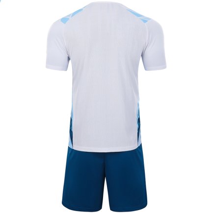 Комплект футбольной формы Kelme OVIEDO 8351ZB1084.9100 цвет: белый/темно-синий