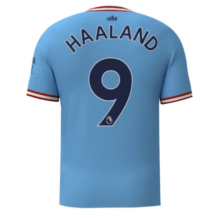 Футбольная форма Манчестер Сити Холанд 9 (Manchester City Haaland 9) 2022-2023 игровая/повседневная 11223311 цвет: голубой