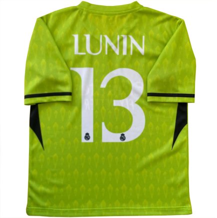 Вратарская футбольная форма Реал Мадрид Лунин 13 (Real Madrid Lunin 13) 2023-2024 игровая/повседневная 14223707 цвет: зеленый
