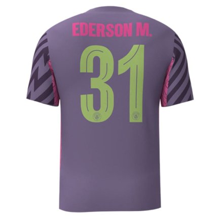 Нова Воротарська Футболка Манчестер Сіті Едерсон 31 (Manchester City Ederson 31) 2023-2024 ігрова/повсякденна 14221008 колiр: фіолетовий