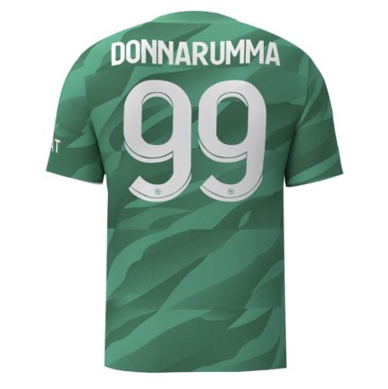 Новая Вратарская футболка ПСЖ Доннарумма 99 (PSG Donnarumma 99) 2023-2024 игровая/повседневная 14222407 цвет: зеленый
