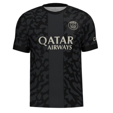 Футболка PSG (ПСЖ) 2023-2024 ігрова/повсякденна 13229701 колiр: чорний