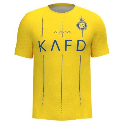Футболка Аль-Наср Роналдо 7 (Al Nassr Ronaldo 7) 2023-2024 игровая/повседневная 14224503 цвет: желтый