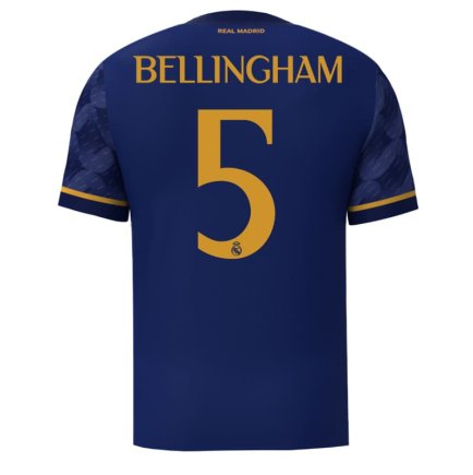 Футболка Реал Мадрид Беллингем 5 (Bellingham 5) 2023-2024 игровая/повседневная 13227712 цвет: темно-синий