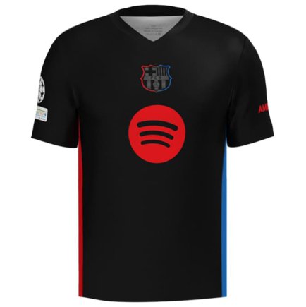 Футбольная форма Барселона Гави 6 (Barcelona Gavi 6) 2024-2025 игровая/повседневная 15220501 цвет: черный