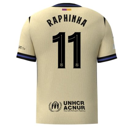 Новая Футболка Барселона Рафинья 11 (Barcelona Raphinha 11) 2025-2026 игровая/повседневная 16255803 цвет: желтый