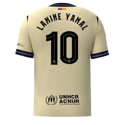 Новая Футболка Барселона Ямал 10 (Barcelona Yamal 10) 2025-2026 игровая/повседневная 16255003 цвет: желтый