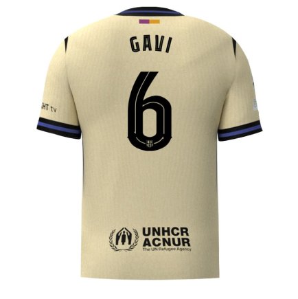 Новая Футболка Барселона Гави 6 (Barcelona Gavi 6) 2025-2026 игровая/повседневная 16255203 цвет: желтый