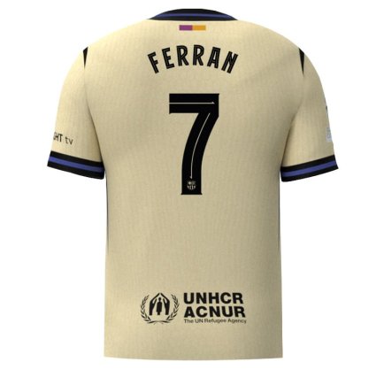Нова Футболка Барселона Ферран 7 (Barcelona Ferran 7) 2025-2026 ігрова/повсякденна 16256003 колiр: жовтий