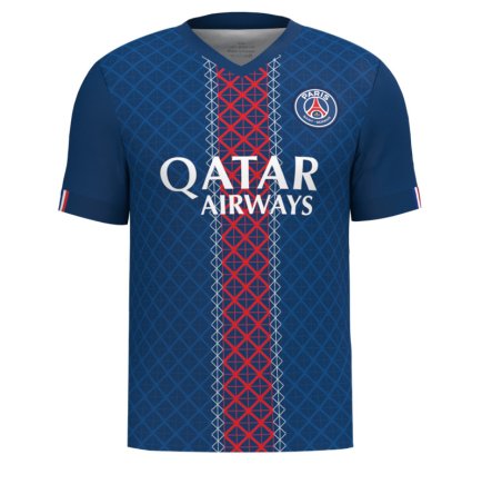 Новая Футболка ПСЖ Забарный 6 (PSG Zabarnyi 6) 2025-2026 игровая/повседневная 16257212 цвет: темно-синий